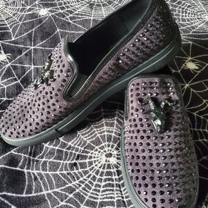 BLACKCRAFT "BAPHOMET" STUDDED SLIP ON SNEAKERS